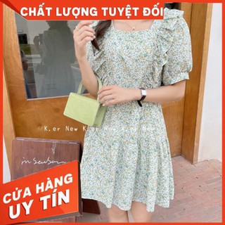 Đầm Nữ Hoa Nhí Chun Eo /hình thật