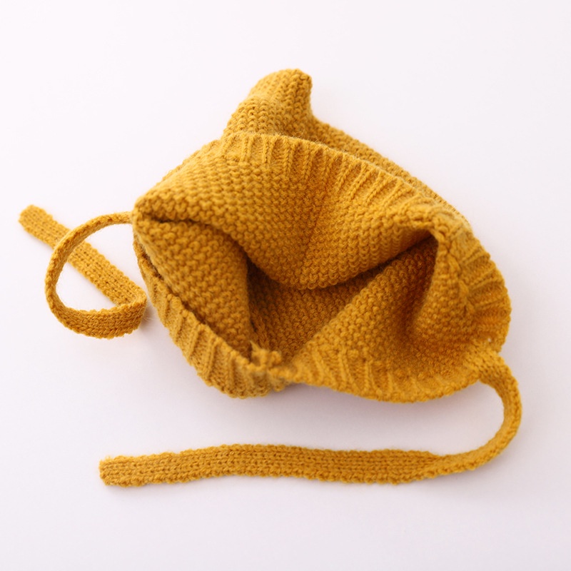 Mũ beanie dệt kim mềm mại giữ ấm mùa đông dành cho bé