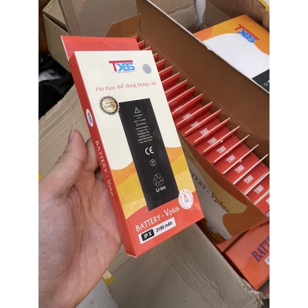 PIN DUNG LƯỢNG SIÊU CAO V-PLUS 5s/6/6s/7/7p/8/8p/ipx(bảo hành 12 tháng) uy tín