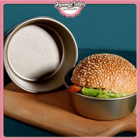 Khuôn Làm Bánh Hamburger Hình Tròn Chống Dính Tiện Dụng
