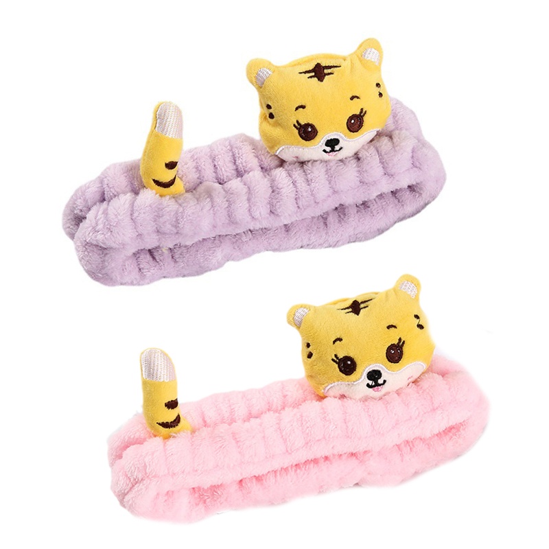 Băng Đô Nhung San Hô Mềm Mại Co Giãn Không Trượt Dùng Rửa Mặt Cho Nữ