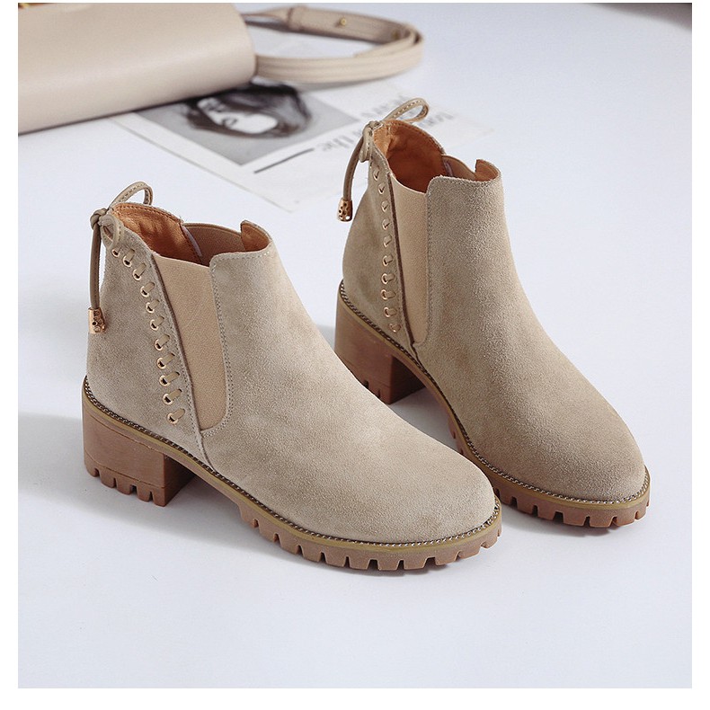 Boots nữ da lộn Châu Âu cao cấp mới nhất Order