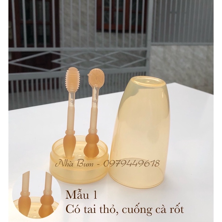 Bàn chải silicon - Set RƠ LƯỠI CHẢI RĂNG SILICON