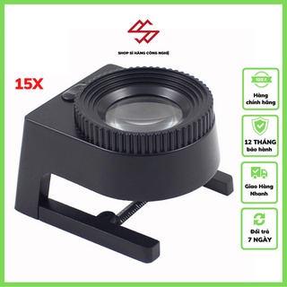 Kính lúp 15X để bàn có đèn K9006 ( KÍNH LÚP MINI ĐỘ NÉT CAO )