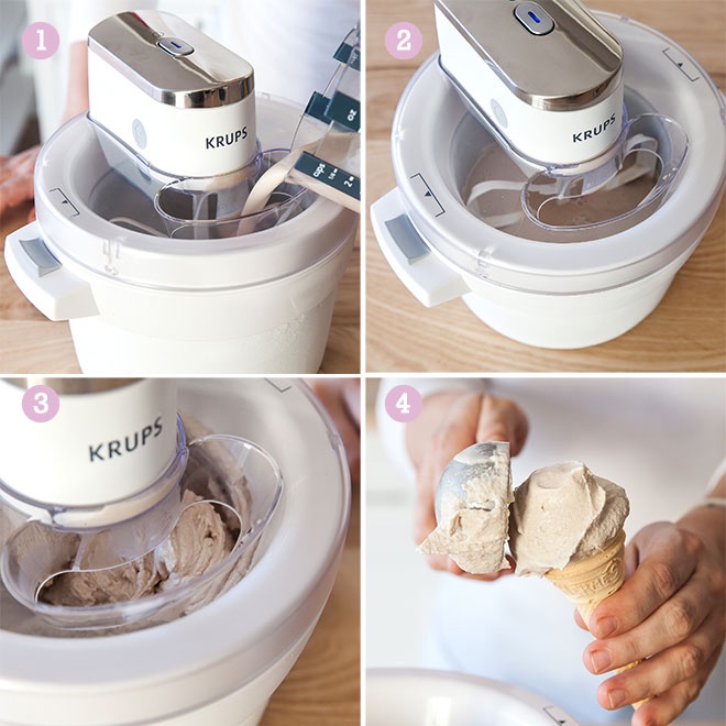 Máy làm kem Krups GVS241 Ice Cream Maker - Hàng Đức