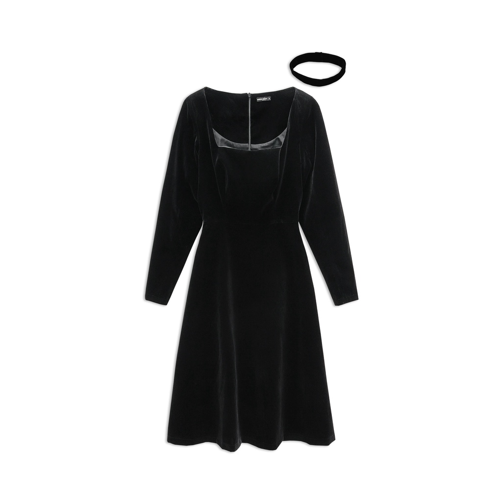 Đầm Nữ Dài Victoria Velvet , Chất Vải Nhung Thoải Mái , WDD000145 ,SOMEHOW