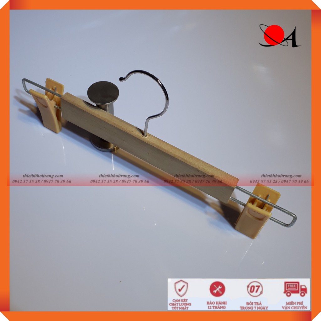Bộ 25 Móc Kẹp Quần Bằng Gỗ Mộc Đa Năng(SPE-25H.KG-MOCN-TT)