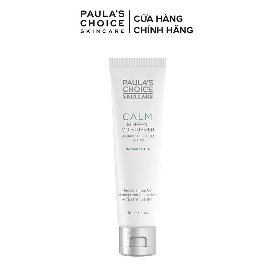 Kem chống nắng chống lão hóa dành cho da khô Pau's Choice Calm Mineral Moisturizer SPF 30-60ml 9130