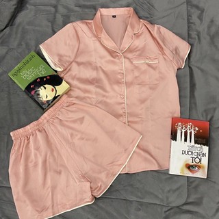 Đồ ngủ lụa cộc tay, Pijama cộc tay lụa cao cấp, mát, đẹp