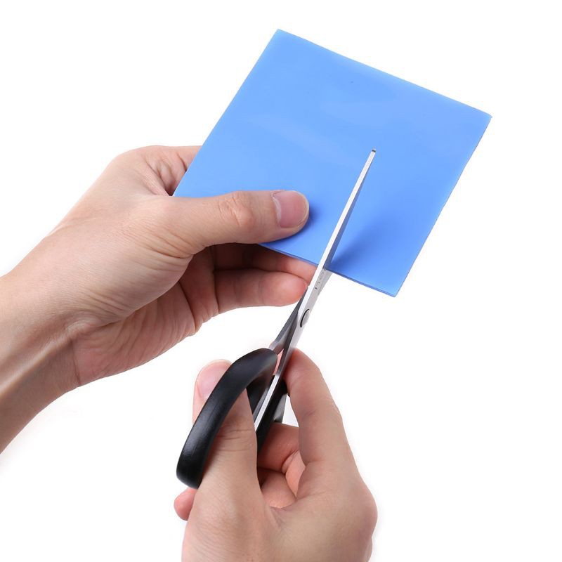 Set 100 tấm pad tản nhiệt silicon dẫn điện làm mát CPU 100mmx100mmx0.5mm