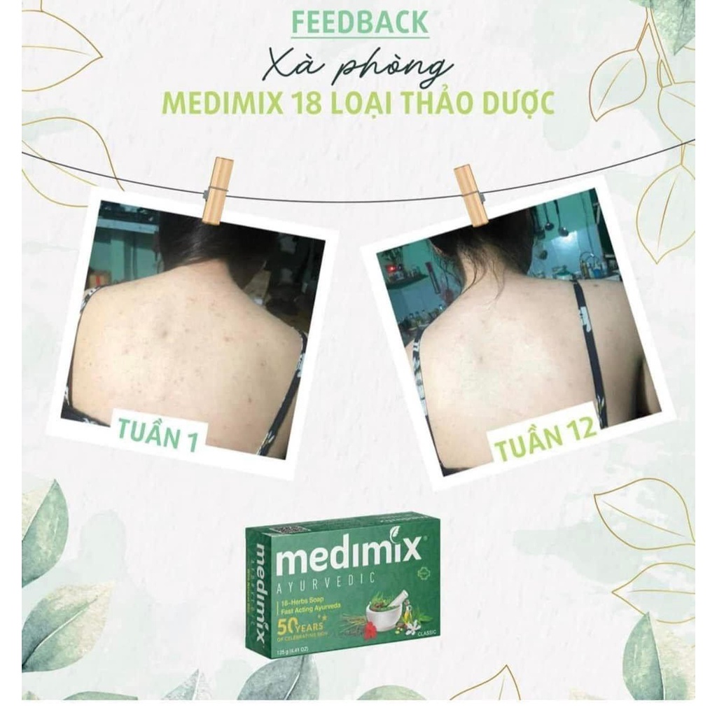 Combo sỉ 10 bánh Xà phòng Medimix 18 loại thảo dược 125g ayurvedic