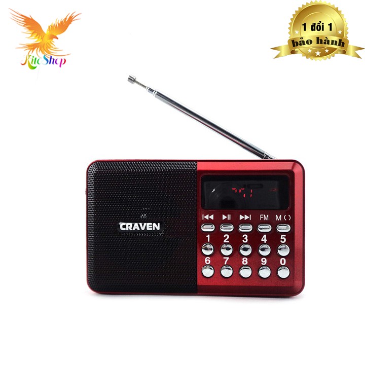 Loa Đài Craven - CR26 Nghe Nhạc - Thẻ Nhớ - FM Chính hãng