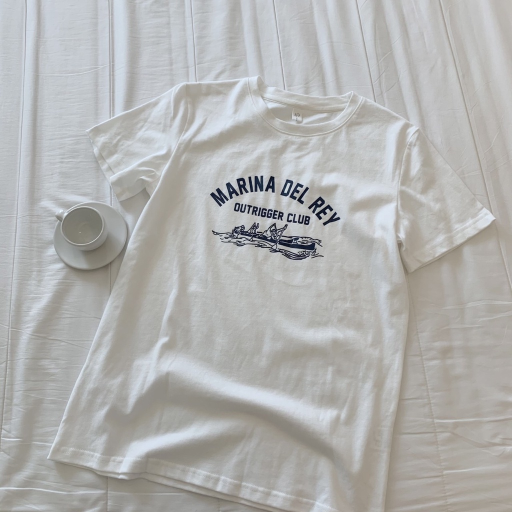 Áo Thun Áo Phông Nam Nữ Feesize Đến 65 kg MARINA DEL REY Chất Cotton Loại 1 Mềm Mát - S78