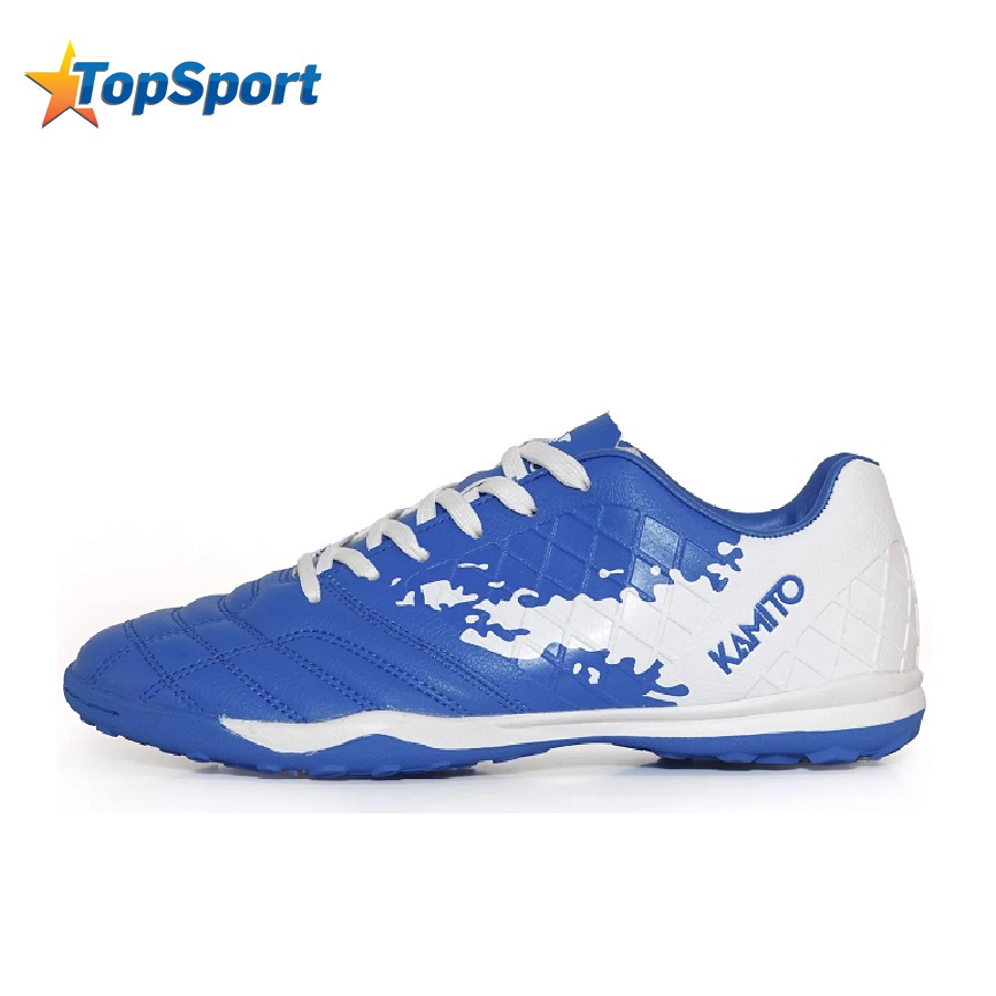 Giày đá bóng sân cỏ nhân tạo Kamito QH19 Premium Pack mẫu mới, hàng chính hãng, màu xanh phối trắng dành cho nam