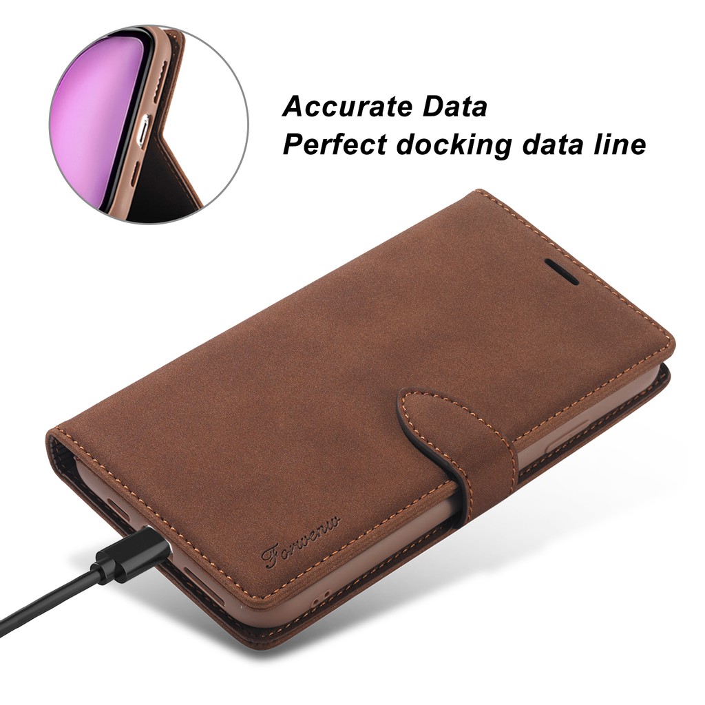 Bao Da Dạng Ví Chống Sốc Phong Cách Retro Cho Apple iPhone 11 Pro Max XS XR iP 11 Pro X/XS | BigBuy360 - bigbuy360.vn