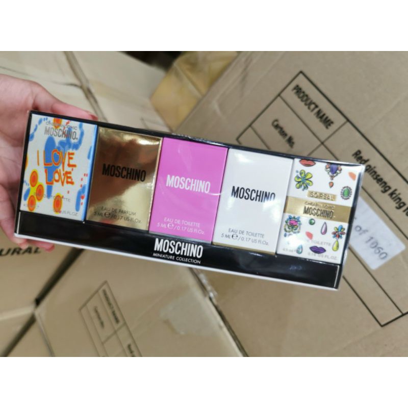 Set Nước Hoa Mini Moschino x5 chai