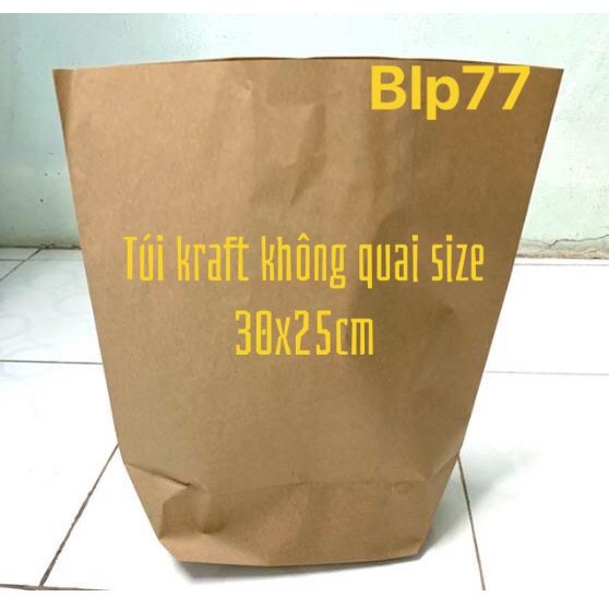 TÚI GIẤY KRAFT KHÔNG QUAI size 30x25cm - túi xi măng đựng hàng