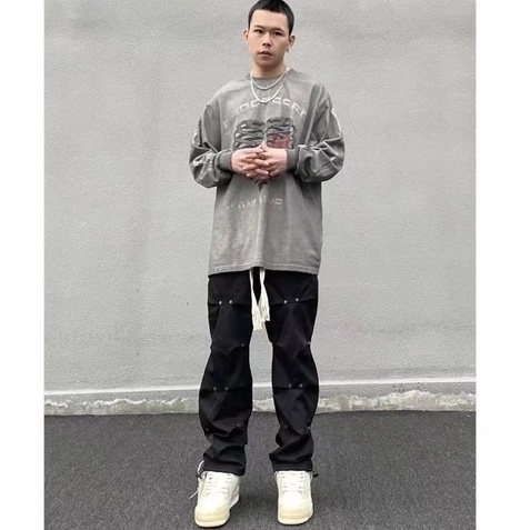 Quần Dài Ống Rộng Phong Cách Hip Hop Thời Trang Cá Tính