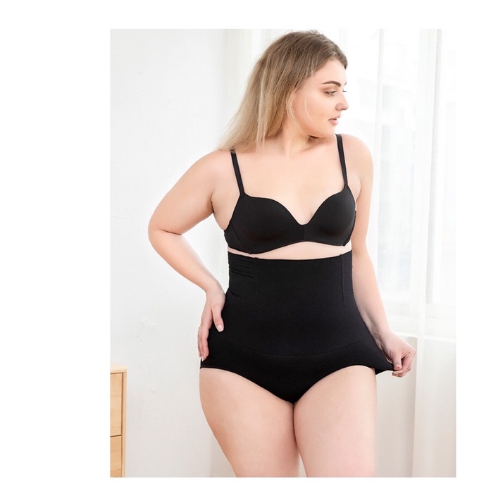 Quần gen thun big size tam giác đen lưng cao size lớn 65-80kg