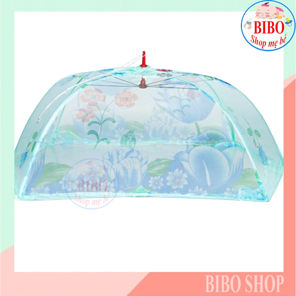 Mùng Chụp Em Bé Vải Tuyn In Bông