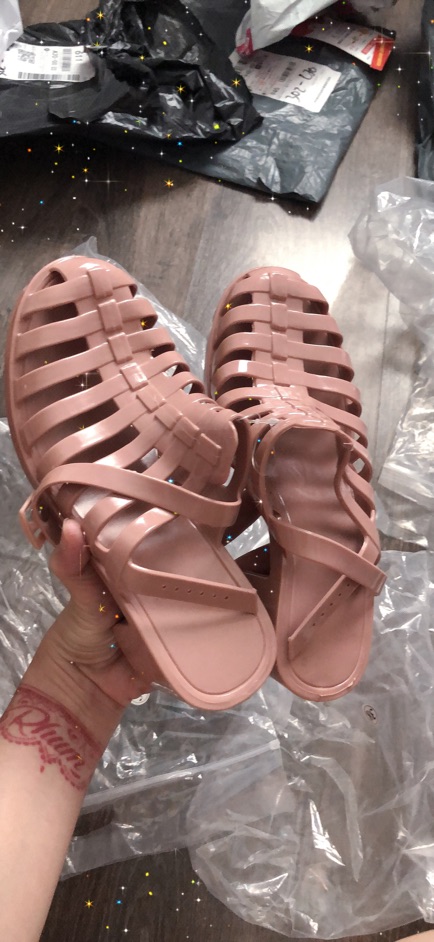 Giày sandal nhựa jelly shoes dupe melissa cao gót mẫu mới hè 2020