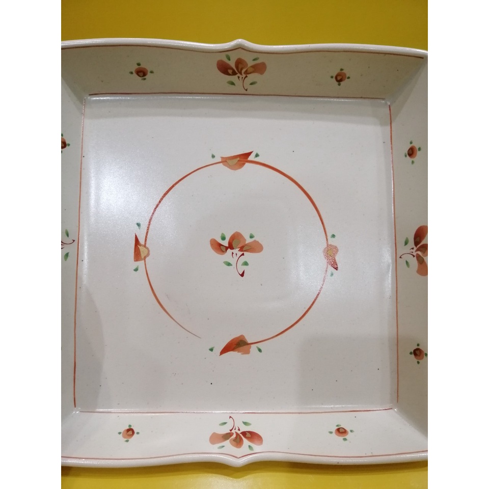 Bộ đĩa sứ nội địa Nhật (1 to và 5 nhỏ), to size 26cm, nhỏ size 14cm (mã 963)