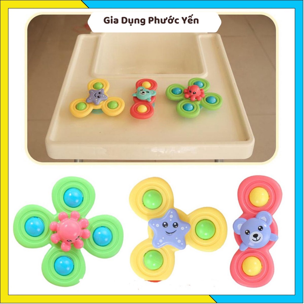 Set 3 Đồ Chơi Con Quay Hình Động Vật Vui Nhộn Cho Bé