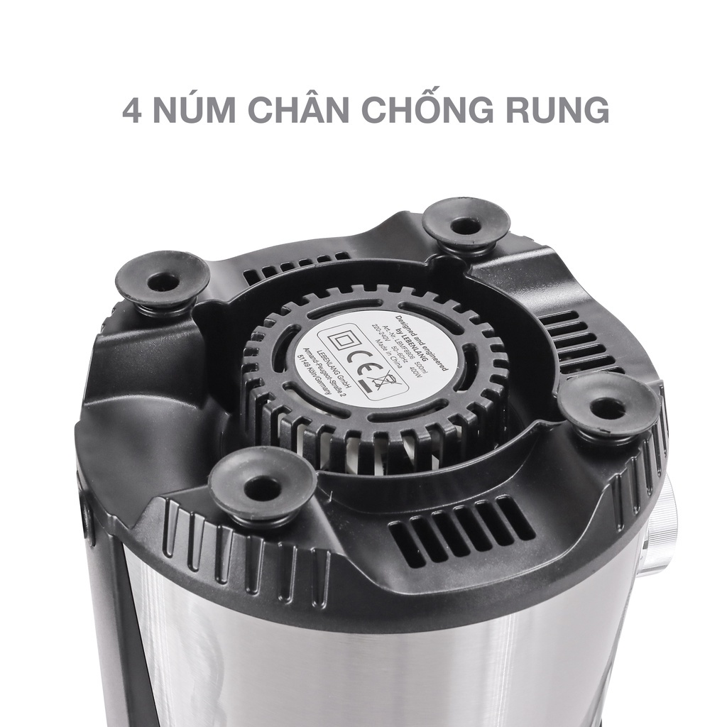 Máy Xay Đa Năng Chính Hãng Từ Đức Lebenlang - Công Suất 400W - Dung Tích Cối 500ml - Bảo Hành 24 Tháng