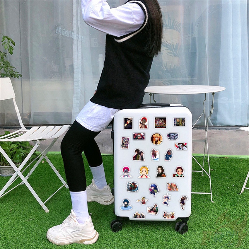 Bộ 50 Cái ☆ Thanh Gươm Demon Slayer. 02 Hình Dán Trang Trí In Hình Kimetsu no Yaiba: Yuukaku-hen ☆ Miếng Dán Chống Thấm Nước Họa Tiết Graffiti Thời Trang