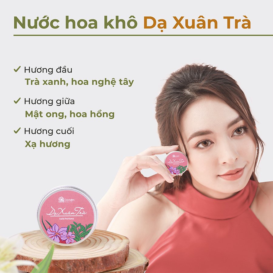 Nước Hoa Khô Dạ Xuân Trà Hương Mật Ong Safron Ngọt Ngào Quyến Rũ  Cỏ Mềm - 10g
