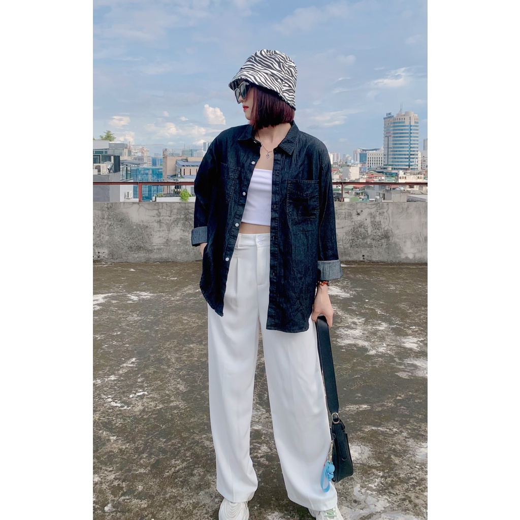 Áo bò mài, chất liệu bò giấy mềm đẹp, mặc đi chơi, đi làm, đi học đều xinh