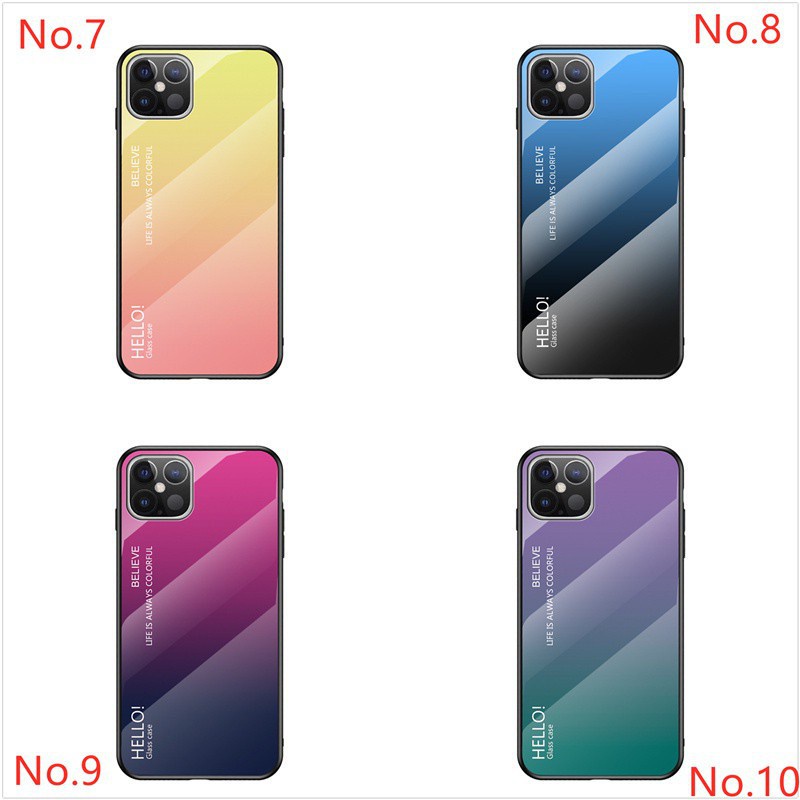 Ốp Điện Thoại Mặt Kính Màu Gradient Thời Trang Cho Nokia 7.1 8.1 / 3.1 6.1 7.1 Plus / X3 X6 X7