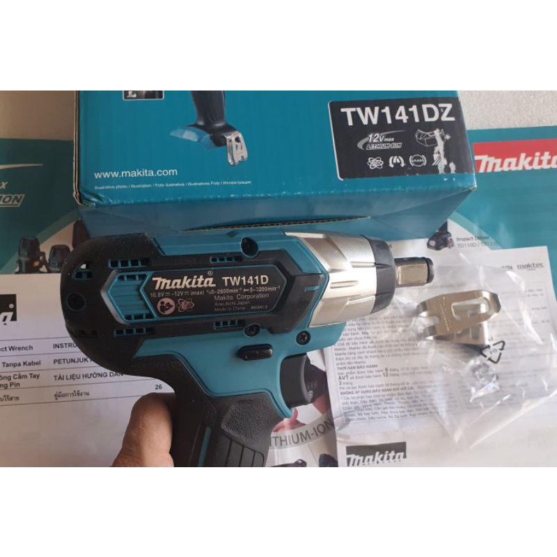 THÂN MÁY BẮN BULONG 12V MAKITA TW141DZ ĐẦU BULONG 1/2". HÀNG CHÍNH HÃNG