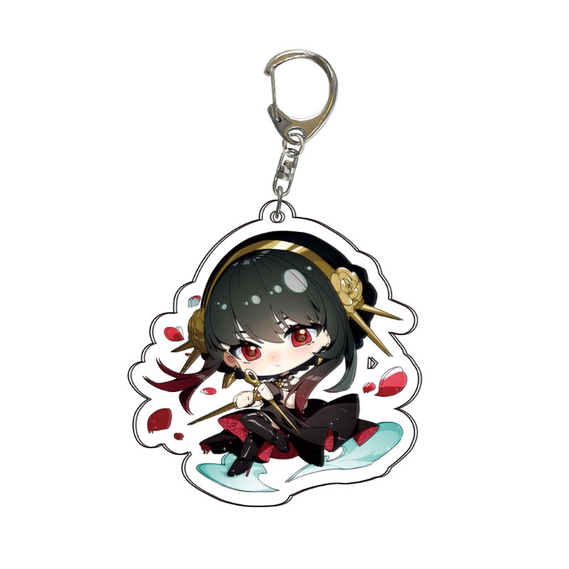 Lxsm Móc Khóa Acrylic Hai Mặt Hình Nhân Vật Phim Anime Spy X Family Twilight Loid Forger Anya Forger Bond Làm Quà Tặng