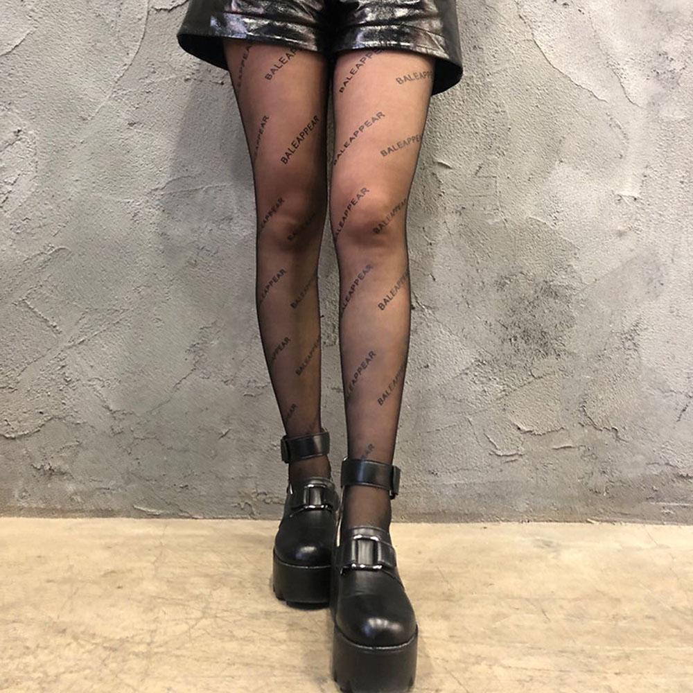 Vớ Nữ Siêu Mỏng Trong Suốt In Chữ VANES1