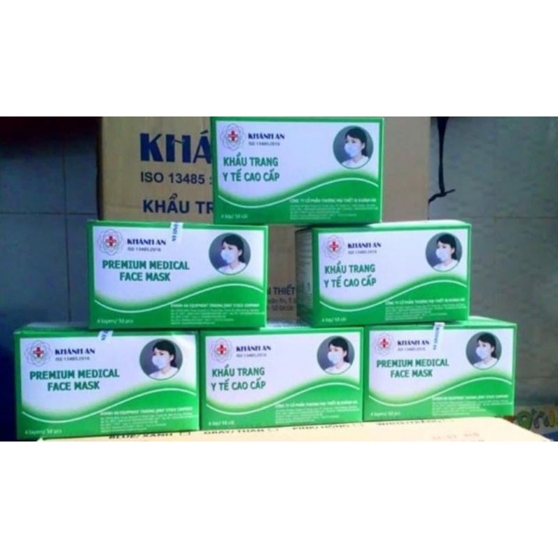 Khẩu trang y tế 4 lớp Khánh An hộp 50 cái