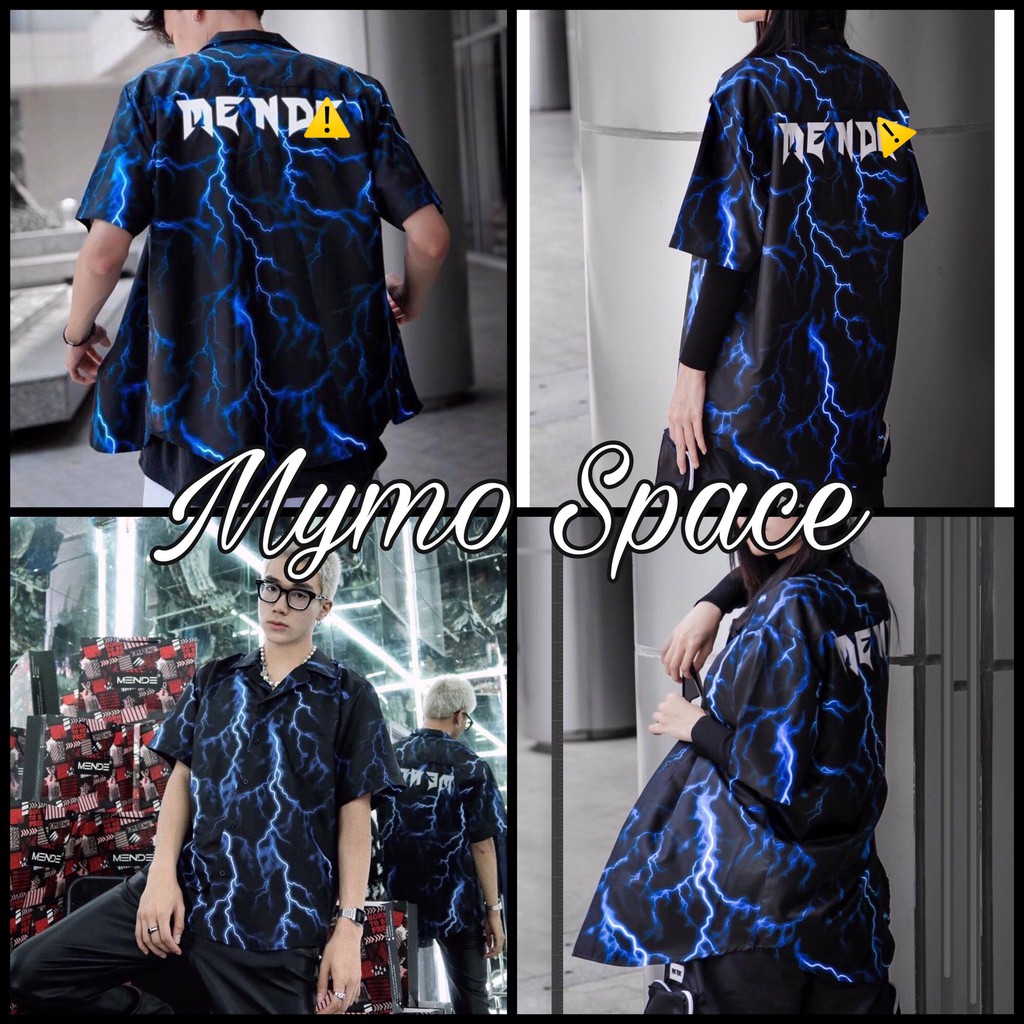 [FULLTAG CHÍNH HÃNG] Áo Sơmi MENDE THUNDER SẤM PHẢN QUANG | Sơ Mi Lụa Mềm CNK 100% | CHUẨN CAO CẤP 1:1 LOCAL BRAND
