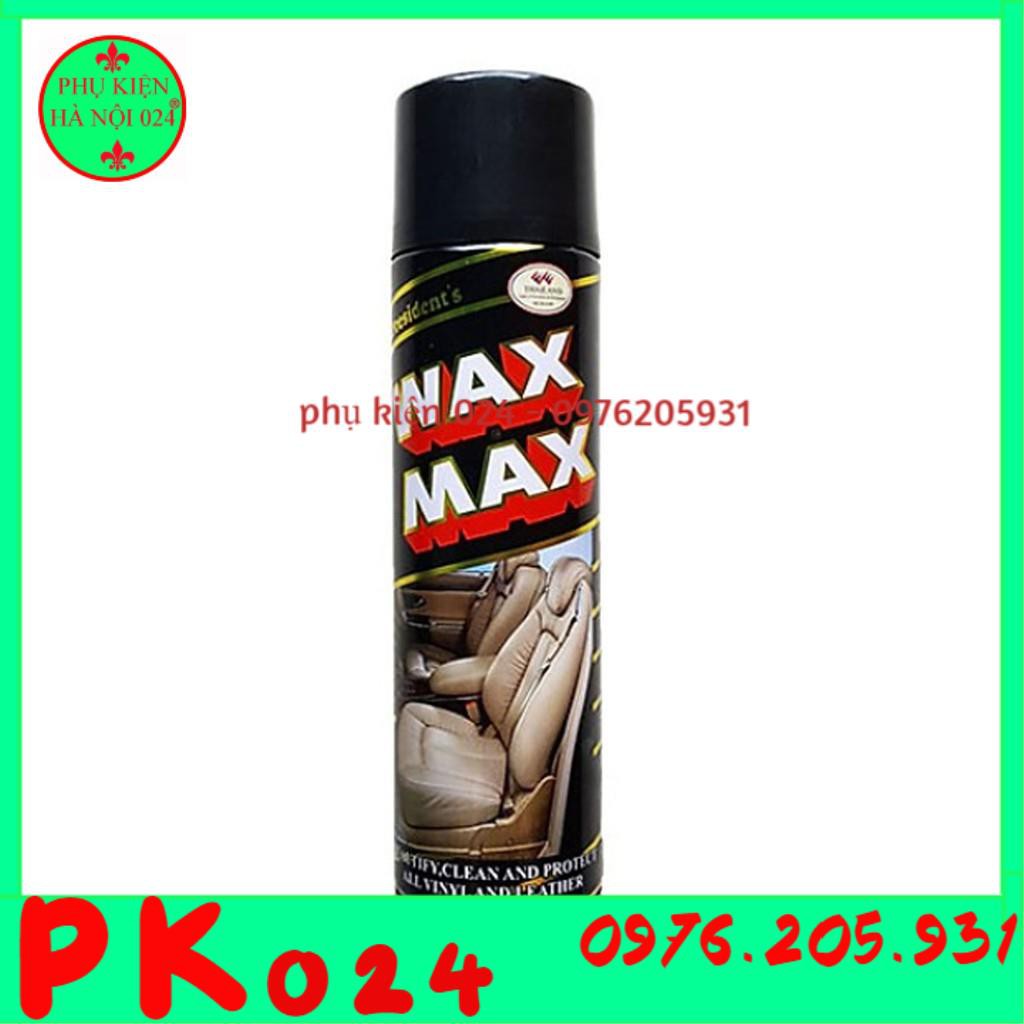 Bình Xịt Đánh Bóng Và Làm Sạch Wax Max, Làm Sạch Nội Thất Ô tô, Đồ Da