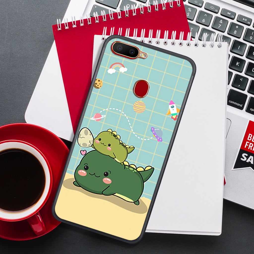 [HOT]ỐP OPPO A5S - A7 - A12 - F9 , IN HÌNH KHỦNG LONG CHIBI SIÊU DỄ THƯƠNG.