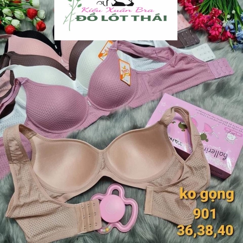 Áo lót thái lan Anny 901 Không mút, quả to, không có gọng, vải thông hơi