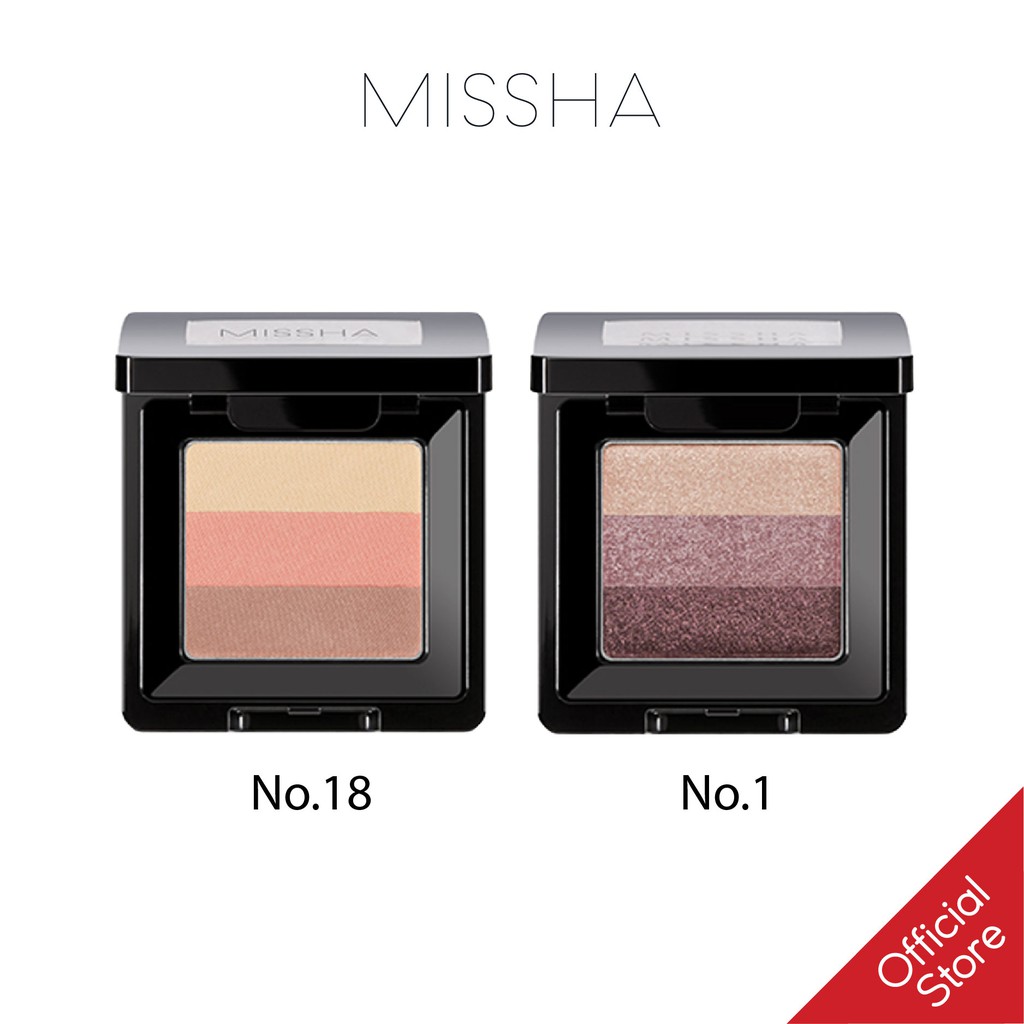 [ MUA 2 TẶNG 1] Combo 2 Hộp Phấn Mắt 3 Màu Missha Triple Shadow 1.5g x 2