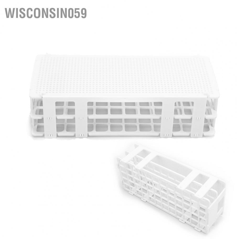 Wisconsin059 5Set Plastic Test Tube Rack 60 Hole Assembly Detachable Sample Bottle for Laboratory 16x16mm