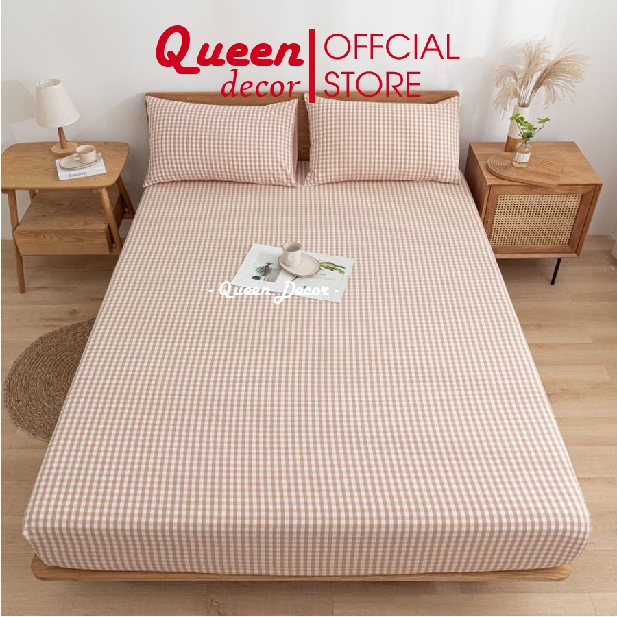 Bộ Ga Gối 3 Món💖m2/m4/m6/m8💖 Cotton Poly Hàn Quốc QUEEN DECOR Miễn Phí Bo Chun Drap Ga Giường | BigBuy360 - bigbuy360.vn