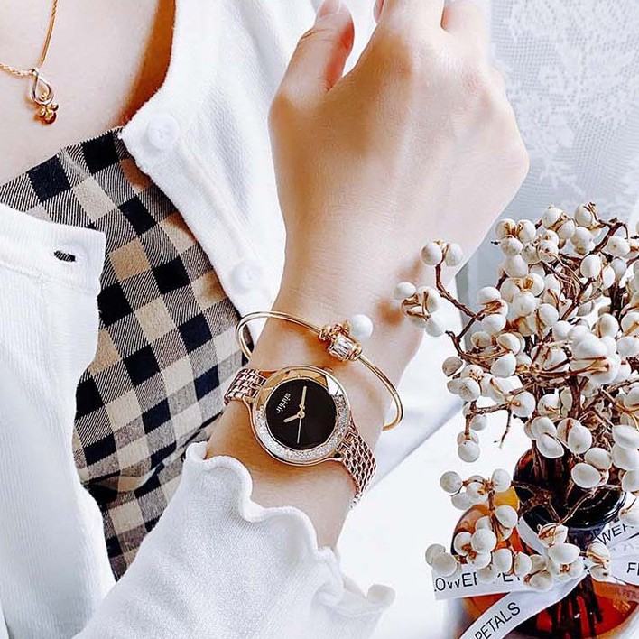 Đồng hồ nữ Julius JA-1272 dây thép | Julius Official