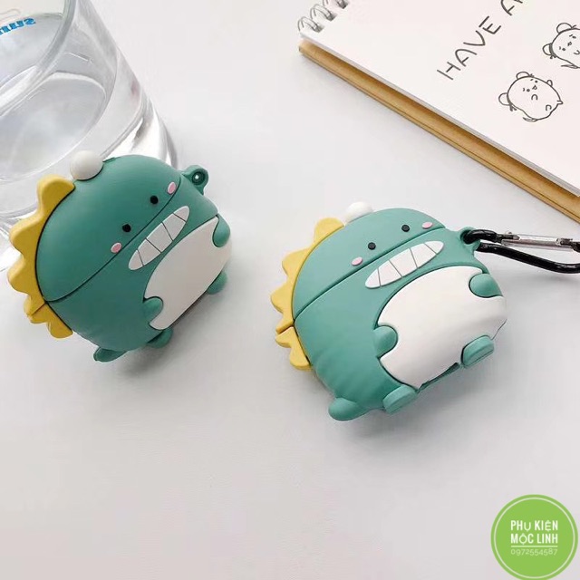 [Hàng Mới Về] Case Vỏ Bao Airpods Đựng Tai Nghe Airpod 1 2  Pro 3 Khủng bờm vàng tặng kèm móc sắt Cover i11, i12...