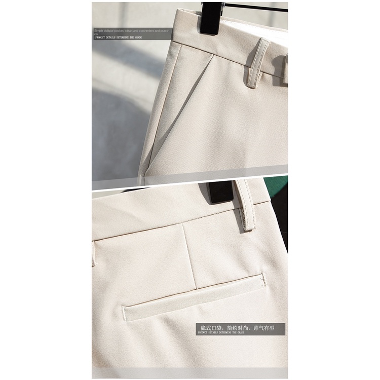 Quần tây dài 9 tấc dáng ôm phong cách Anh Quốc sang trọng thời trang dành cho nam