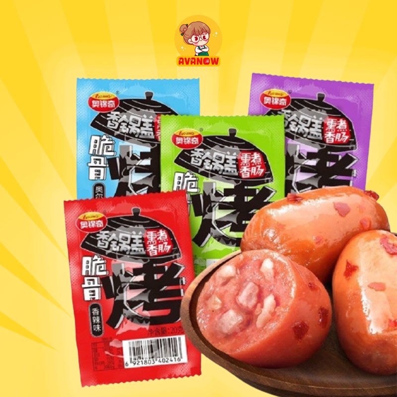 Xúc xích sụn gà cay 20g 🍣 Avanow 🍣 gói 4 viên,đồ ăn vặt ngon | BigBuy360 - bigbuy360.vn