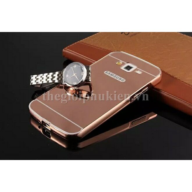 Ốp lưng Samsung Galaxy Win i8552 tráng gương viền kim loại