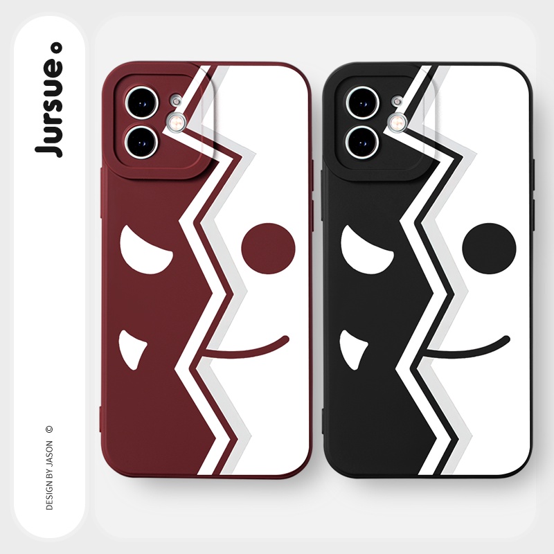 Ốp lưng JURSUE mềm chống bẩn hình độc lạ ngộ nghĩnh Cho iPhone 13 12 11 Pro Max SE 2020 X XR XS 8 7 ip 6S 6 Plus Y2127
