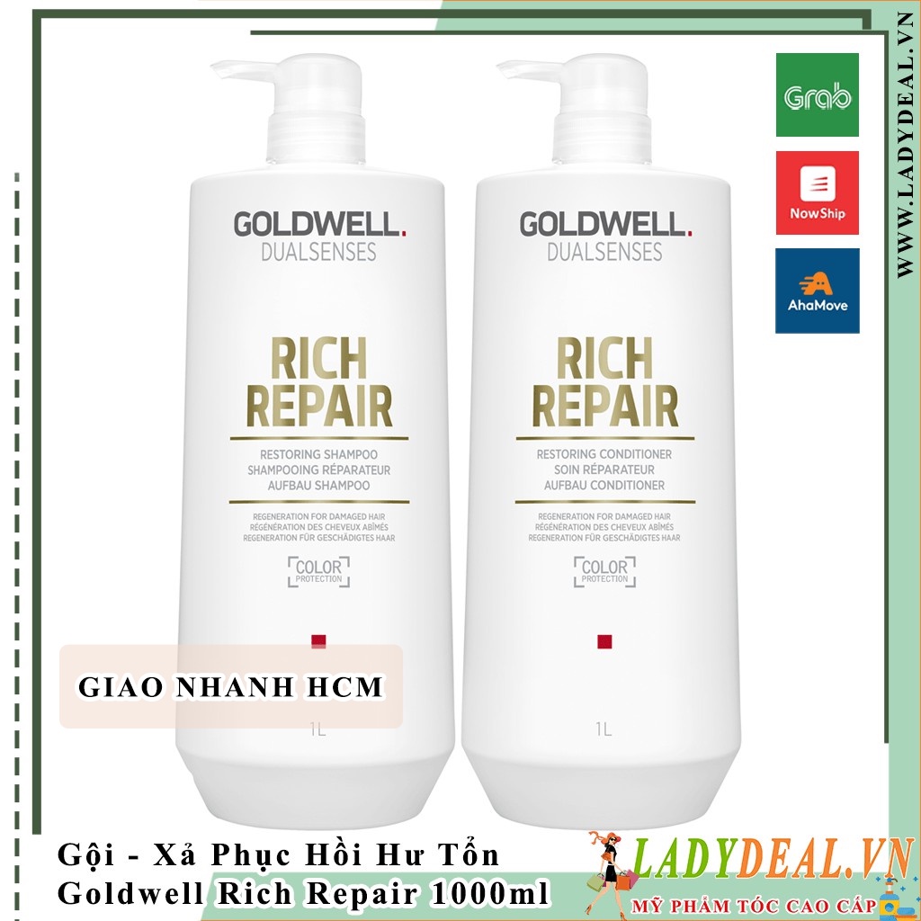 Dầu Gội - Xả Phục Hồi Tóc Hư Tổn Goldwell Dualsenses Rich Repair [ 500ml - 1000ml ] - Ladydeal